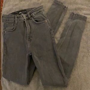 Gray stretch jeans